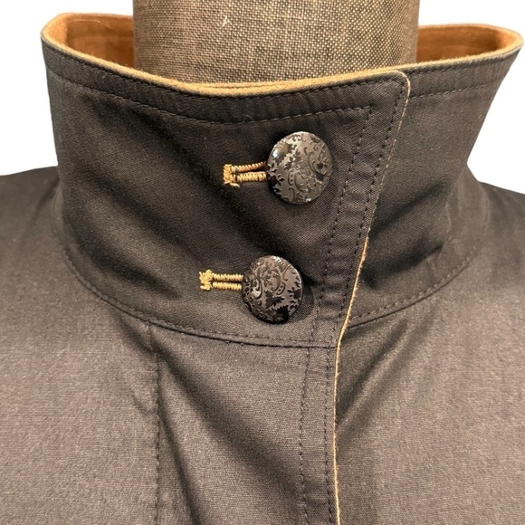 Vintage London Fog Lined Trench Coat Black Tan Sz 14 2X Capsule Old Money Wool - Picture 6 of 16